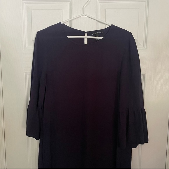 Eileen Fisher 100% Silk Purple Shift Dress Extra Small - Picture 2 of 7